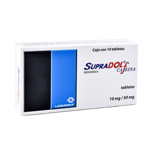 SUPRADOL F 10/50 mg 10 Tableta(s)
