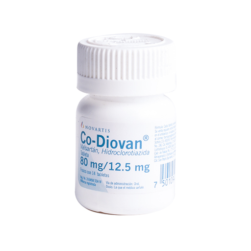 CO-DIOVAN 12.5/80 mg 14 Grageas