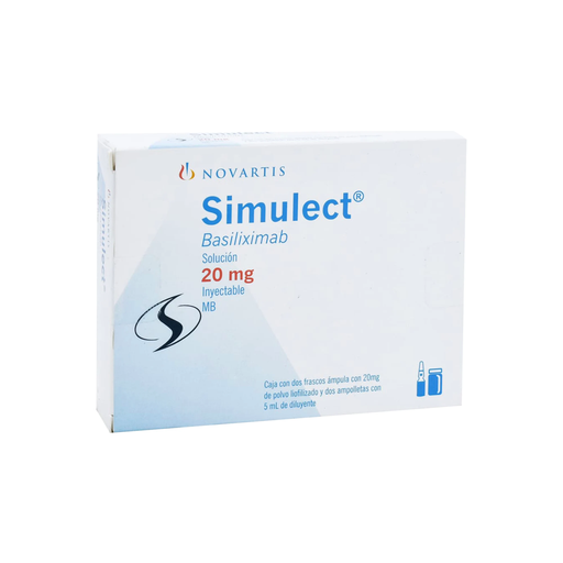 SIMULECT 20 mg/5 ml 2 Frasco Ámpula