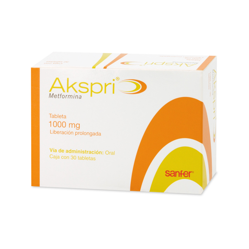 AKSPRI LIBERACION PROLONGADA 1000 mg 30 Tableta(s)