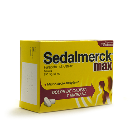 SEDALMERCK MAX 650/65 mg 48 Tableta(s)