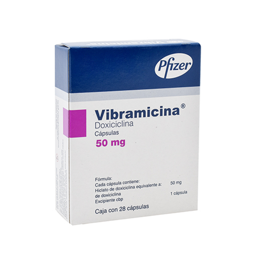VIBRAMICINA 50 mg 28 Cápsula(s)