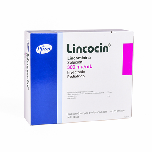 LINCOCIN PED 300 mg 6 Jeringa