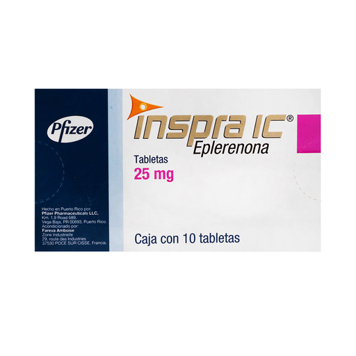 INSPRA IC 25 mg 10 Tableta(s)