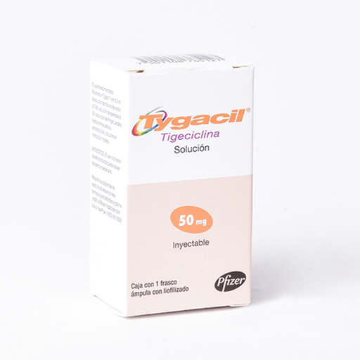 TYGACIL 50 mg 1 Frasco Ámpula