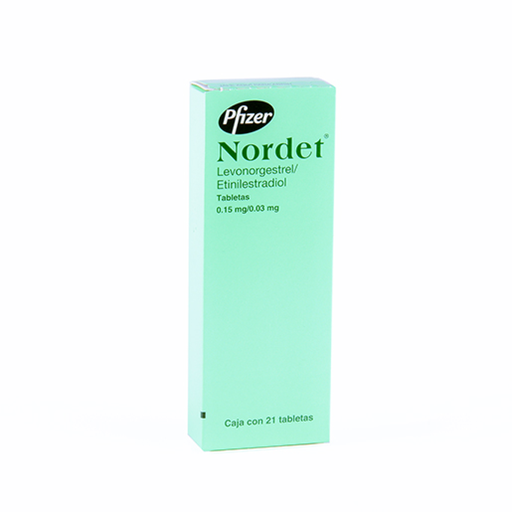 NORDET 0.03/0.15 mg 21 Grageas