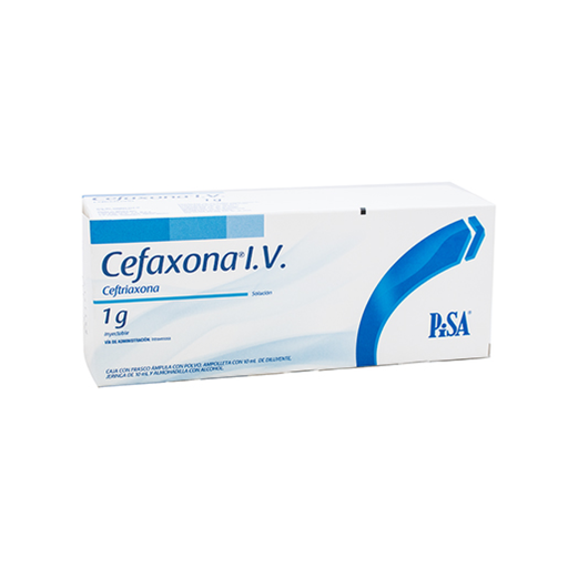 CEFAXONA I.V. 1 g/10 ml 1 Frasco Ámpula