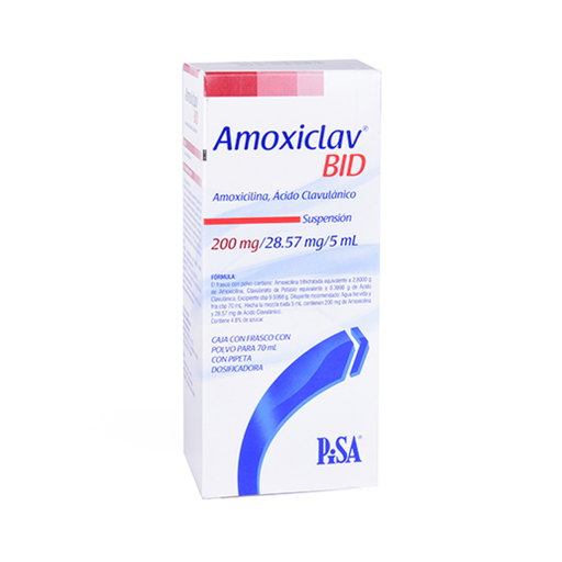 AMOXICLAV BID 200/28.57 mg/5 ml 70 Mililitro