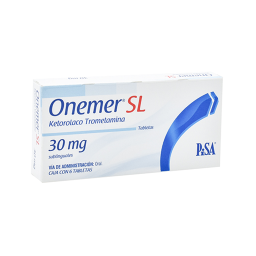 ONEMER-SL - SUBLINGUAL 30 mg 6 Tableta(s)