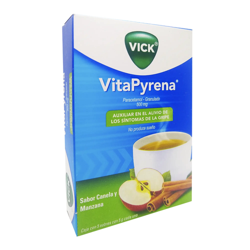 VICK VITAPYRENA MANZANA-CANELA 500 mg 5 Sobre(s)