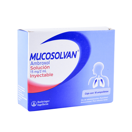 MUCOSOLVAN ET 15 mg 10 Ampolleta