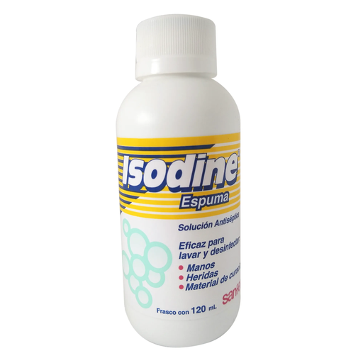 ISODINE ESPUMA 8 g 120 Mililitro