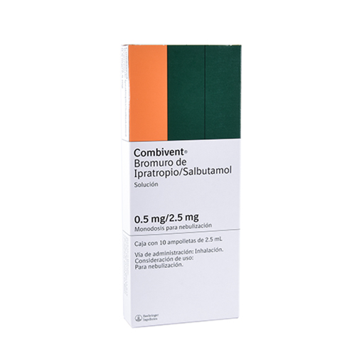COMBIVENT 0.5/2.5 mg/2.5 ml 10 Ampolleta