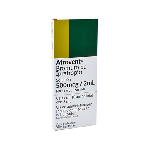 ATROVENT 500 mcg/2 ml 10 Ampolleta