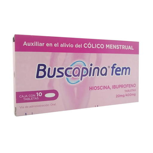 BUSCAPINA FEM 20/400 mg 10 Tableta(s)