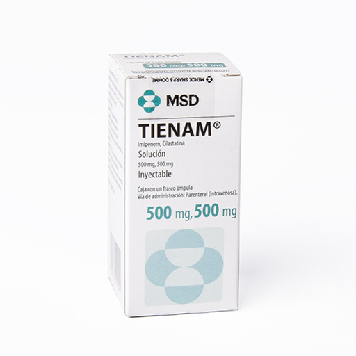 TIENAM IV 500/500 mg 1 Frasco Ámpula