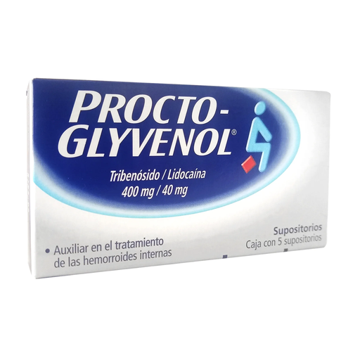 PROCTOGLYVENOL 400 mg 5 Supositorios