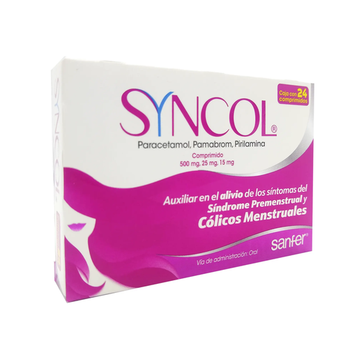 SYNCOL 500/25/15 mg 24 Comprimido(s)