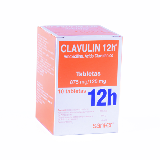 CLAVULIN 12H 875/125 mg 10 Tableta(s)