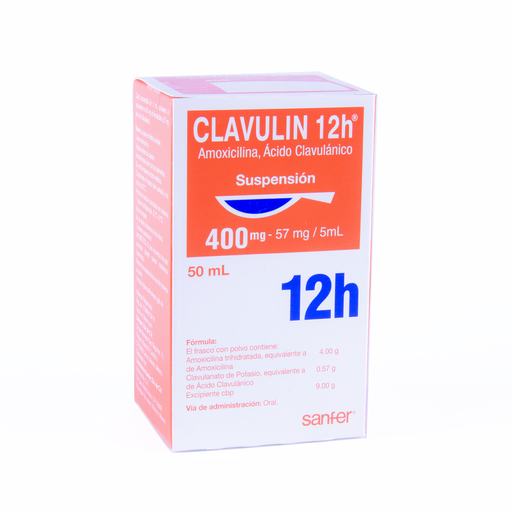 CLAVULIN 12h 400/57 mg/5 ml 50 Mililitro