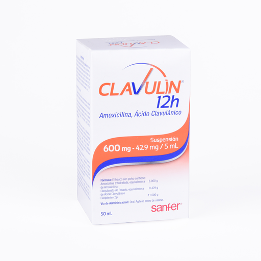 CLAVULIN 12H 600/42.9 mg/5 ml 50 Mililitro