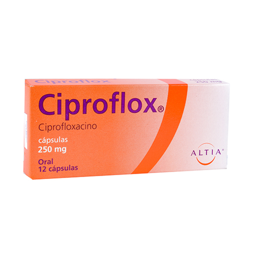 CIPROFLOX 250 mg 12 Cápsula(s)