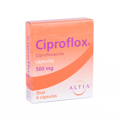 CIPROFLOX 500 mg 6 Cápsula(s)