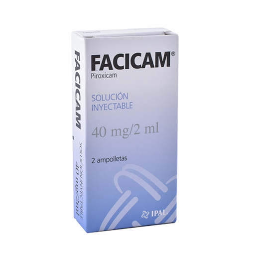 FACICAM 40 mg 2 Ampolleta