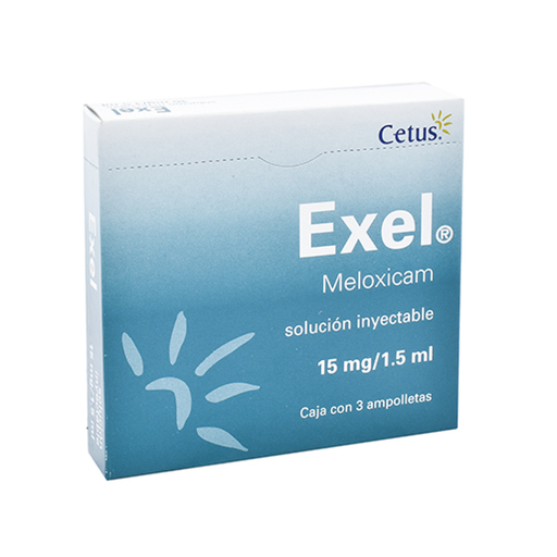 EXEL 15 mg 3 Ampolleta