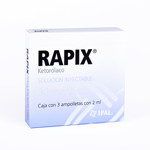 RAPIX 30 mg 3 Ampolleta