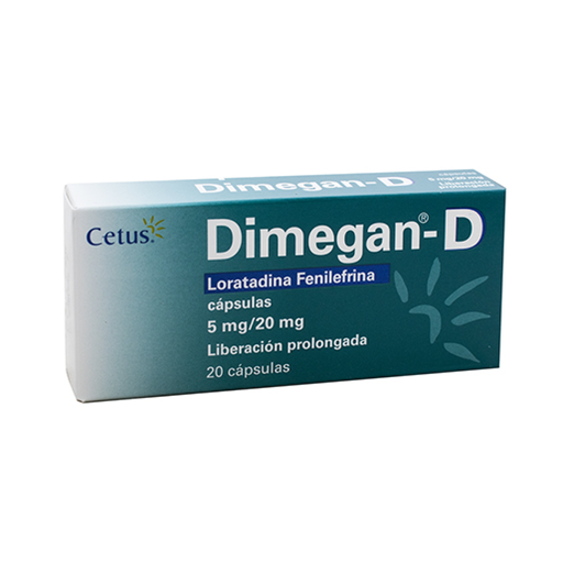 DIMEGAN-D NF 5/20 mg 20 Cápsula(s)