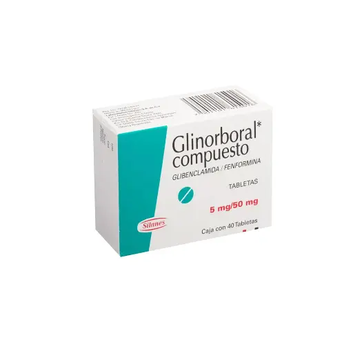 GLINORBORAL 5/50 mg 40 Tableta(s)