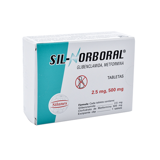 SIL NORBORAL 2.5/500 mg 40 Tableta(s)