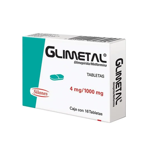 GLIMETAL 4/1000 mg 16 Tableta(s)