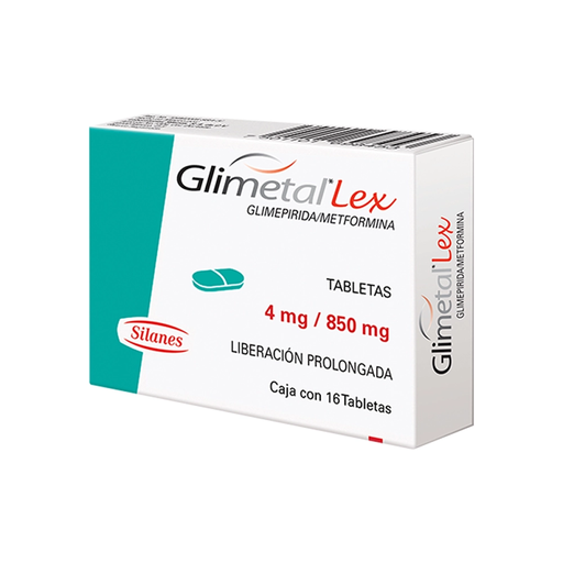 GLIMETAL LEX 4/850 mg 16 Tableta(s)
