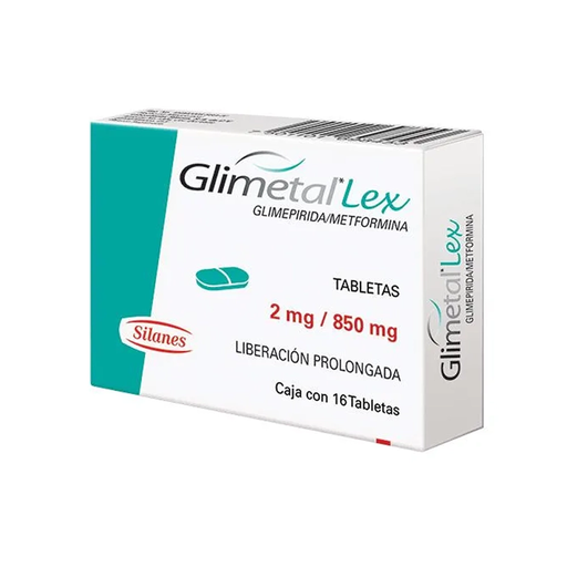 GLIMETAL LEX 2/850 mg 16 Tableta(s)