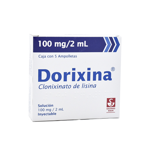 DORIXINA 100 mg/2 ml 5 Ampolleta