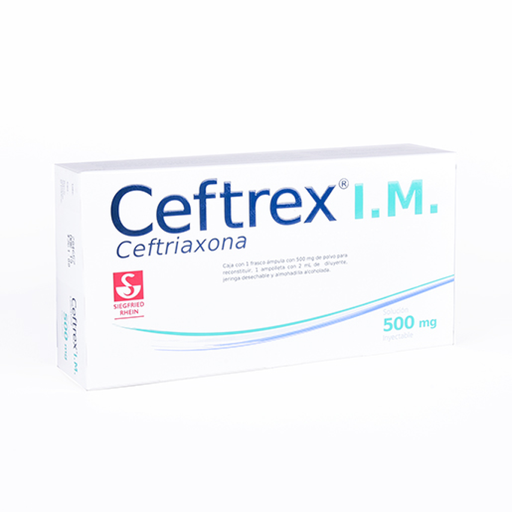 CEFTREX I.M. 500 mg/2 ml 1 Frasco Ámpula