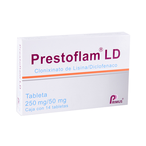 PRESTOFLAM LD 250/50 mg 14 Tableta(s)