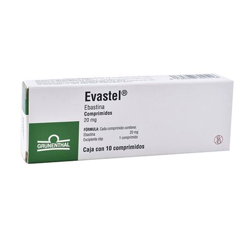 EVASTEL 20 mg 10 Comprimido(s)