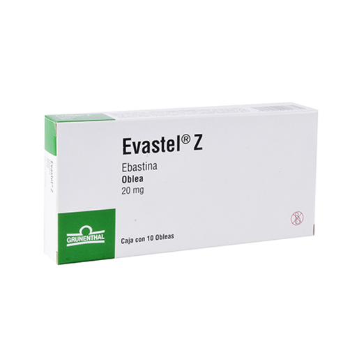 EVASTEL-Z 20 mg 10 Obleas