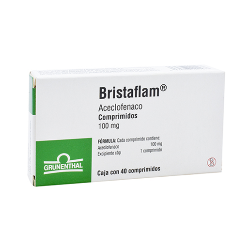 BRISTAFLAM 100 mg 40 Comprimido(s)