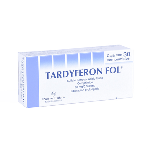 TARDYFERON FOL 80/0.350 mg 30 Grageas