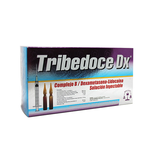 TRIBEDOCE DX 100/100/5/4/30 mg 3 Ampolleta