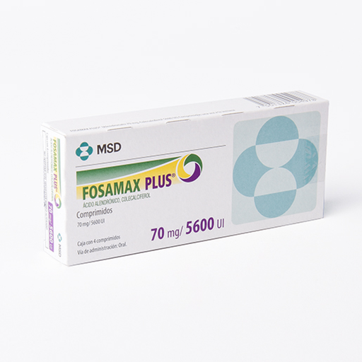 FOSAMAX PLUS 70 mg/5600 UI 4 Comprimido(s)