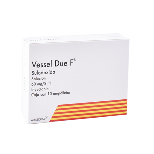 VESSEL DUE-F 60 mg 10 Ampolleta