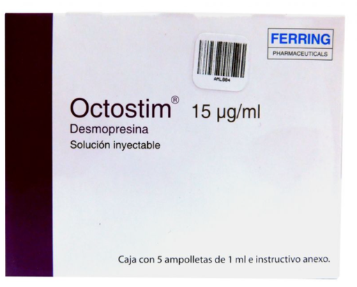 OCTOSTIM 15 mcg 5 Ampolleta