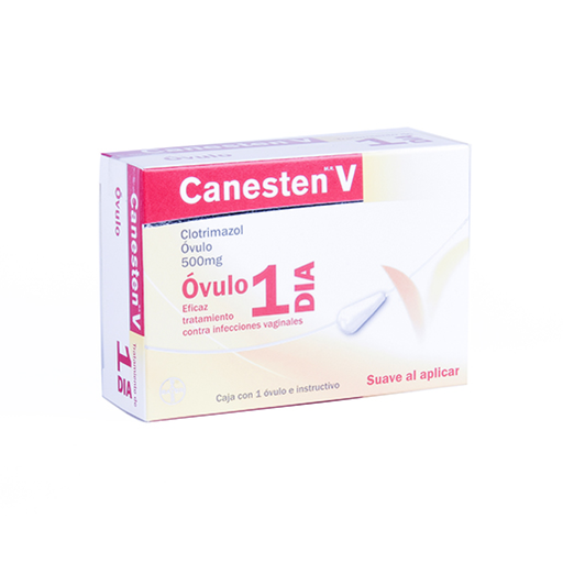 CANESTEN V 1 DÍA 500 mg 1 Óvulo