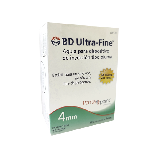 BD ULTRA FINE 32 g X 4 mm 10 Pieza