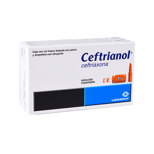 CEFTRIANOL I.V. 1 g/10 ml 1 Frasco Ámpula